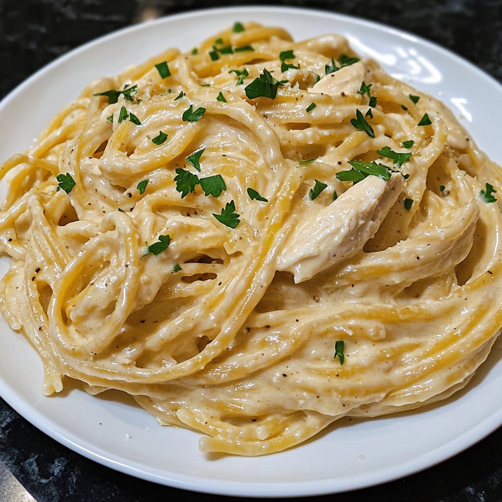 Creamy Garlic Parmesan Chicken Pasta